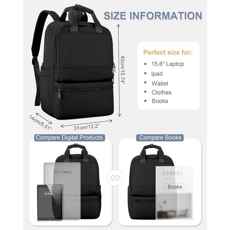 Grosses wasserabweisendes Nylon-Rucksack – Bild 11 | LuxeStyle