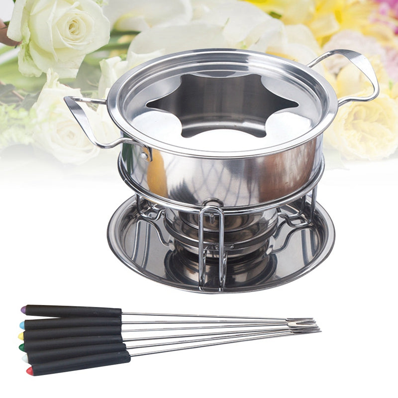 Edelstahl-Topf-Set mit Alkoholkocher – Bild 4 | LuxeStyle