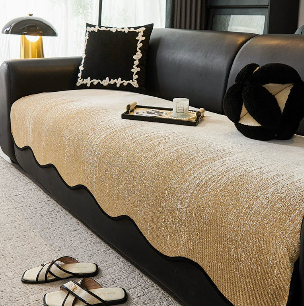 Sofa-Sitzkissenbezug aus Chenille – Ansicht 6