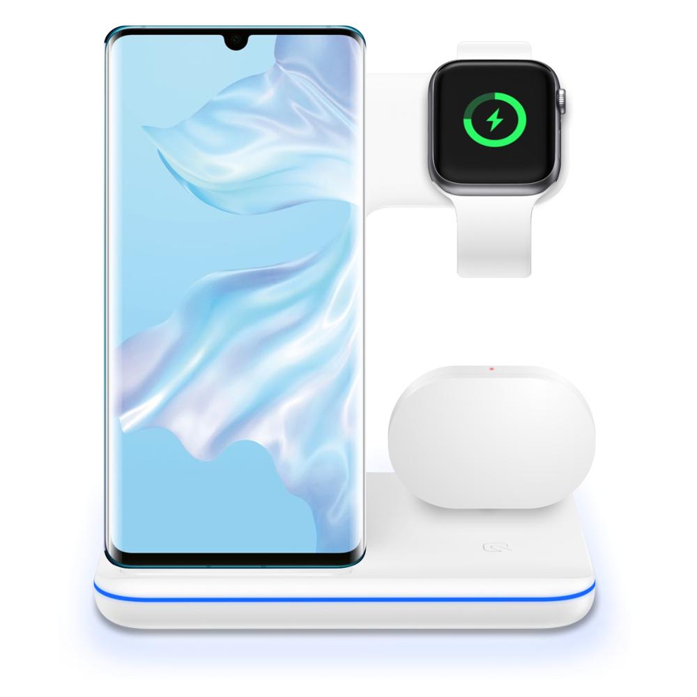 3-in-1 Wireless Ladestation für Apple & Android