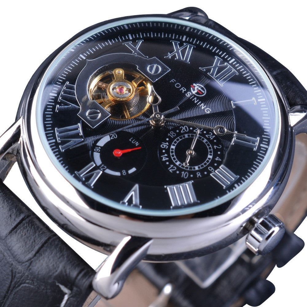 Herren Automatikuhr mit römischen Ziffern | LuxeStyle