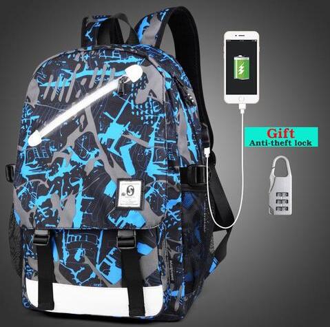 USB-Rucksack mit integrierter USB-Anschlüsse – Bild 4 | LuxeStyle