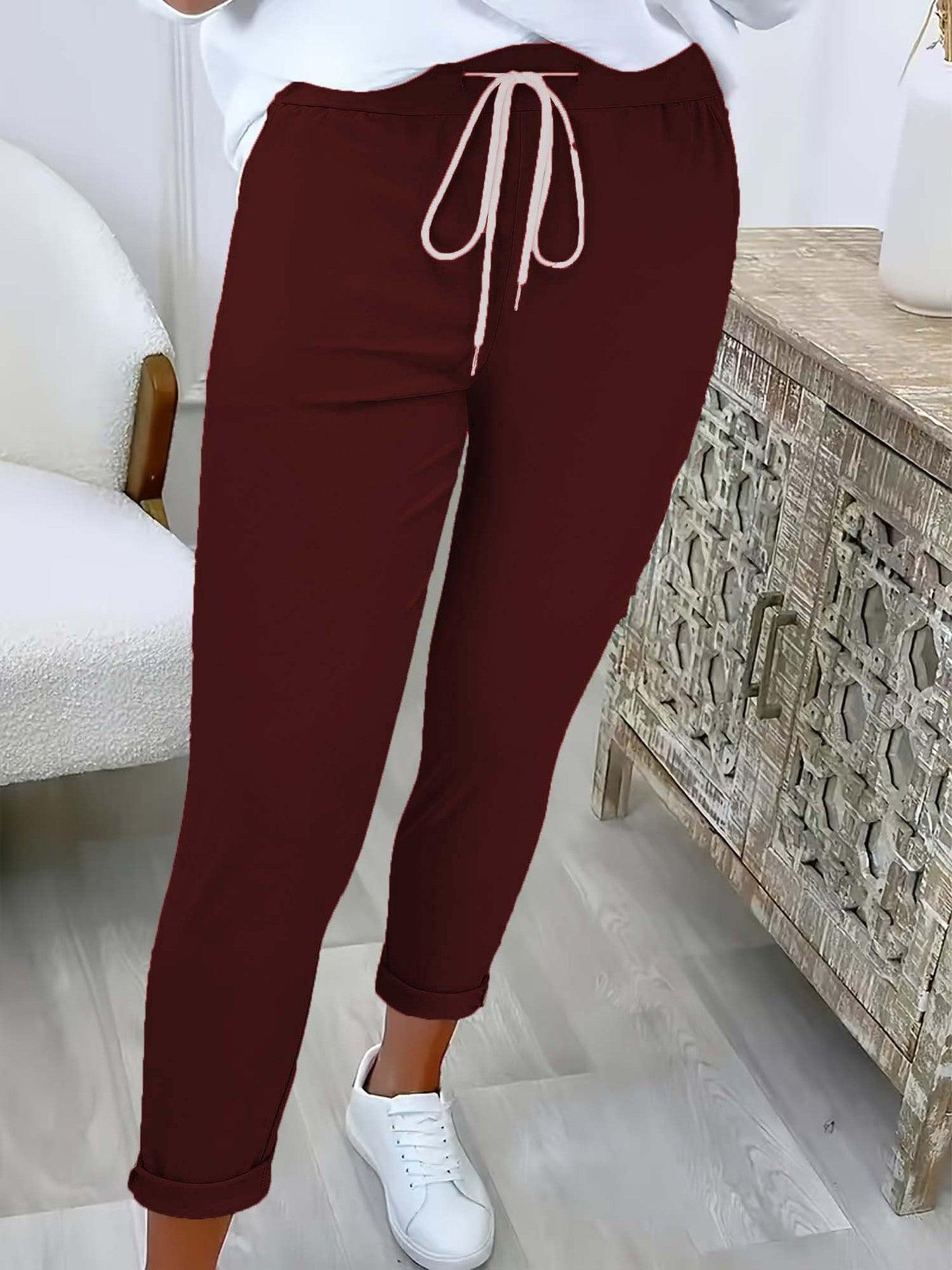 Vielseitige Caprihose mit Bündchen