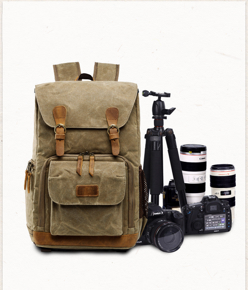 Kamerarucksack aus Baumwolle – Bild 6 | LuxeStyle