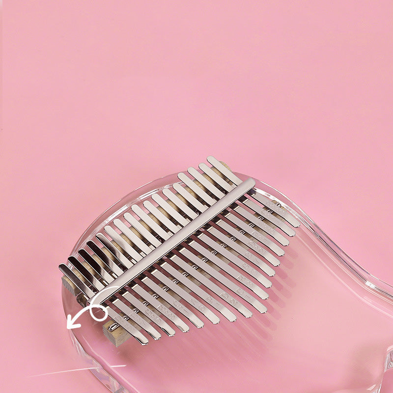 Acryl-Kalimba 17 Töne Transparent – Bild 4 | LuxeStyle