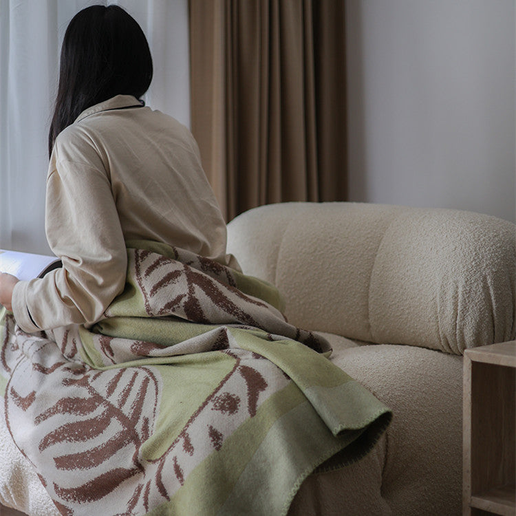 Cashmere-Decke Grün – Bild 5 | LuxeStyle