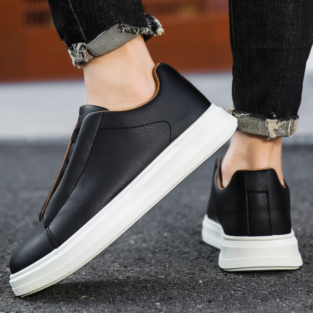 Leder-Sneaker mit weicher Sohle – Bild 7 | LuxeStyle