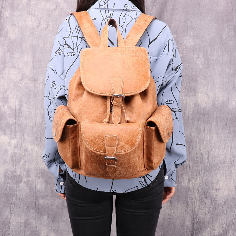 Vintage Leder Rucksack – Bild 2 | LuxeStyle