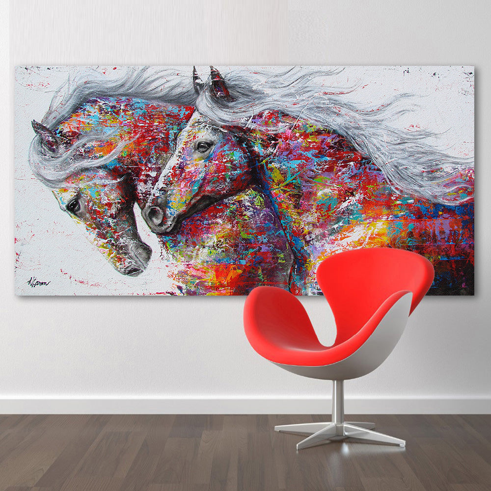 Dekoratives Malerei-Set „Rennendes Pferd“ – Bild 3 | LuxeStyle