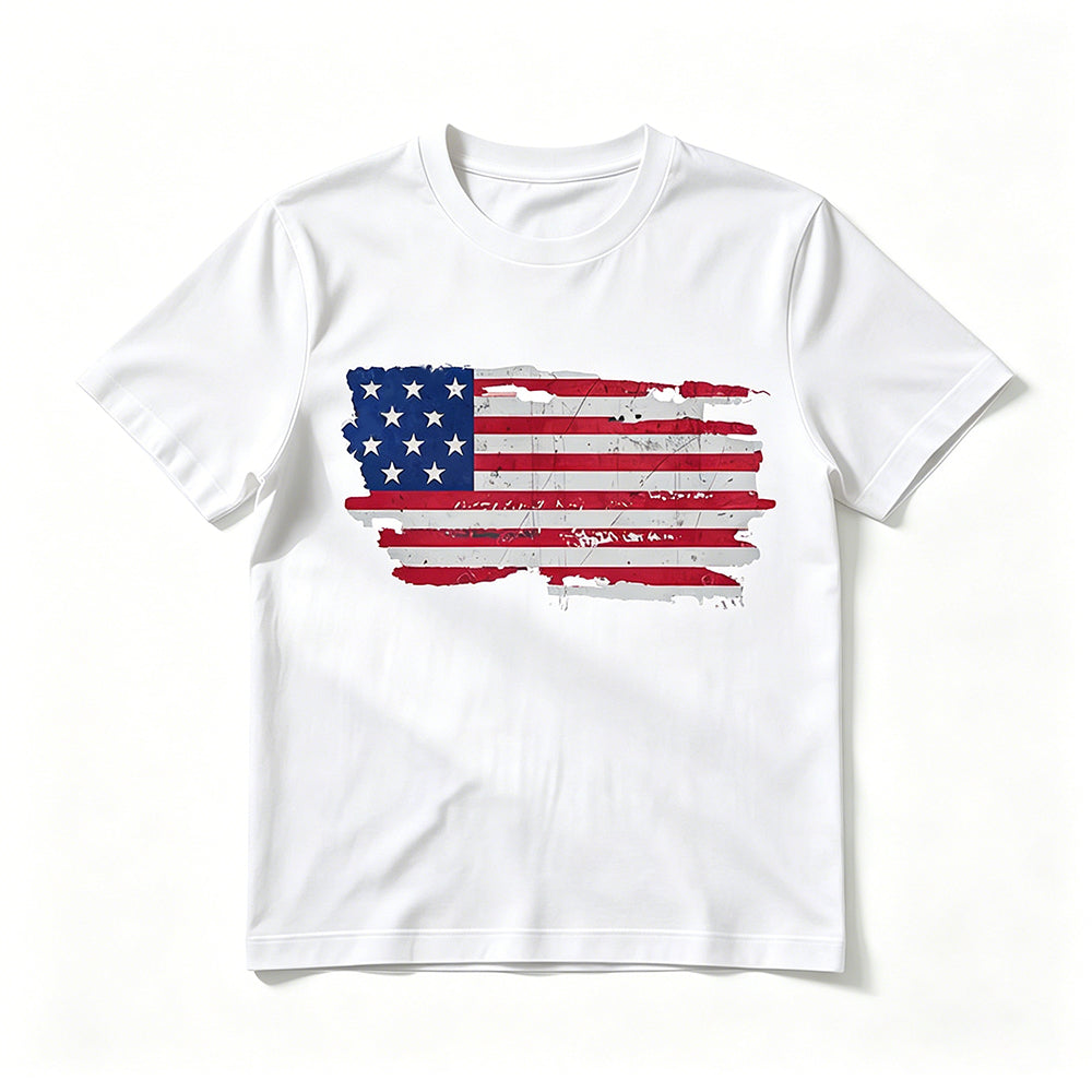 Flaggen-Muster T-Shirt