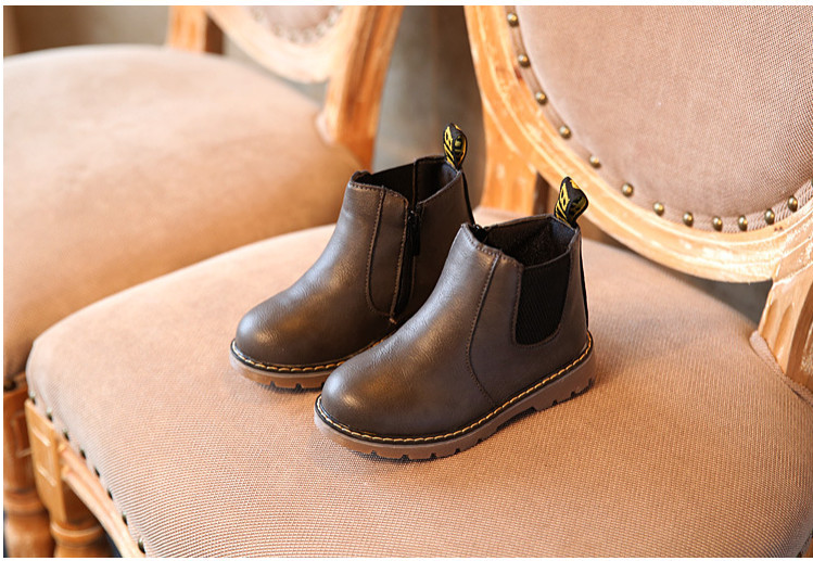 Kinder Leder-Stiefeletten für Herbst & Winter