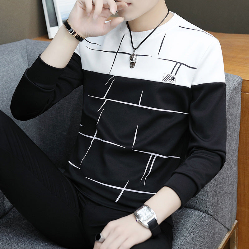Herren Colorblock Sweatshirt Streifen