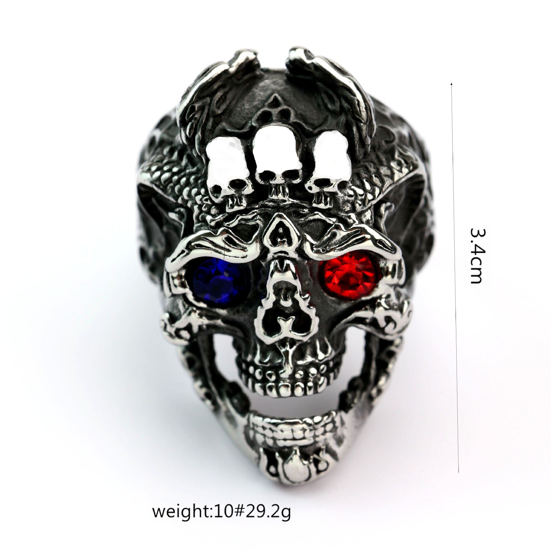 Herren-Ring «Vintage» – Edelstahl Retro