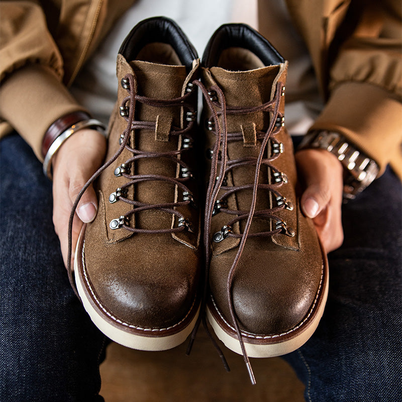 Herren Retro Bergsteiger-Stiefeletten – Bild 15 | LuxeStyle