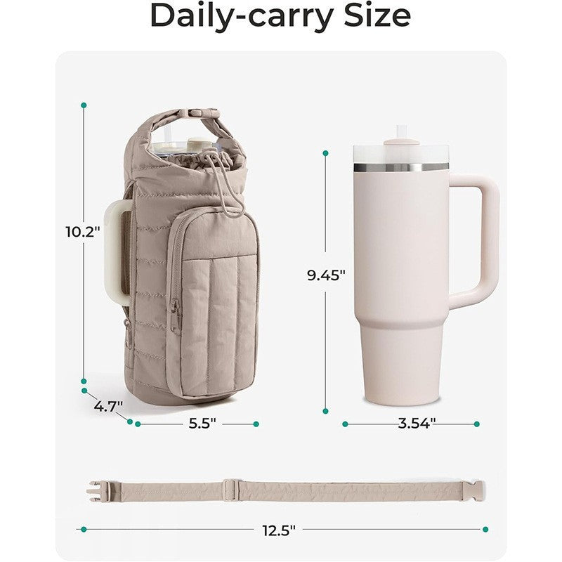 Isolierte Crossbody-Hülle für Trinkflaschen