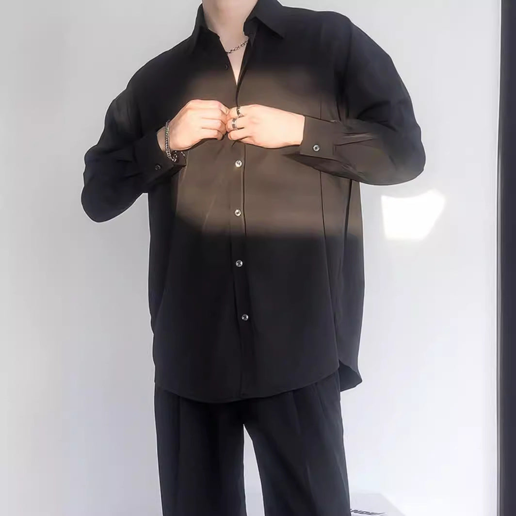 Vintage Ice‑Silk Cardigan für Herren | LuxeStyle