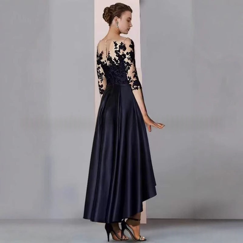 Elegantes Spitzen-Abendkleid mit halbem Arm – Bild 16 | LuxeStyle