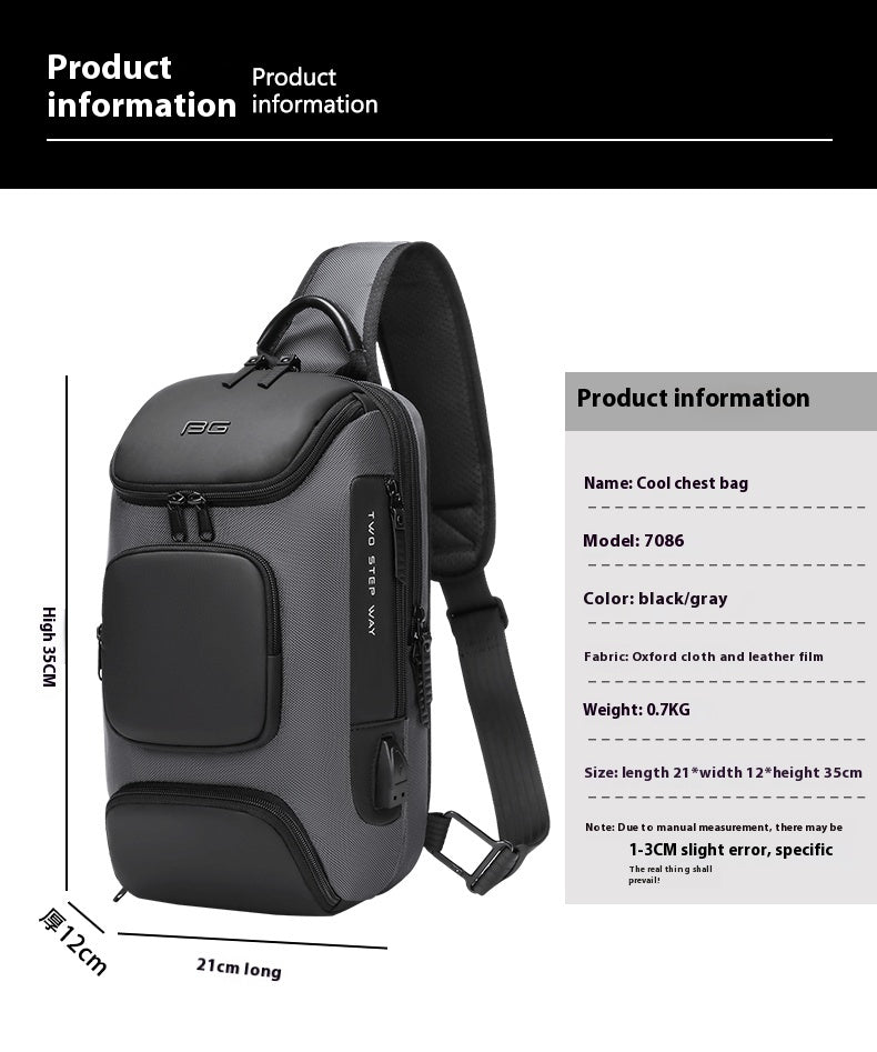 Mechanischer Schulterrucksack für Männer – Bild 7 | LuxeStyle