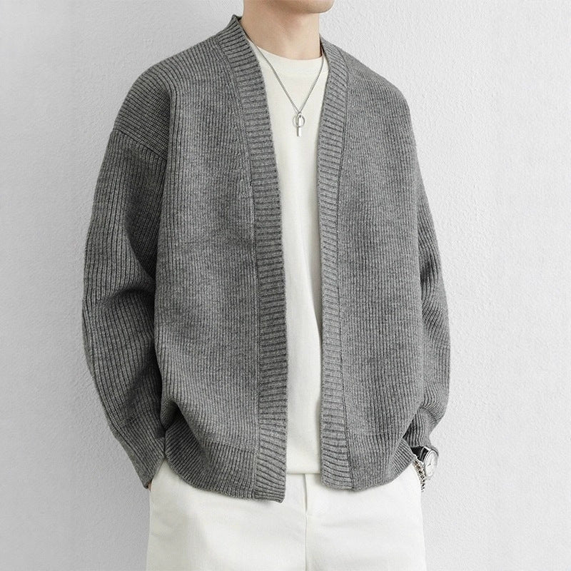 Retro-Style Weit Geschnitten Casual Chic Cardigan