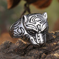 Leopard-Kopf Ring