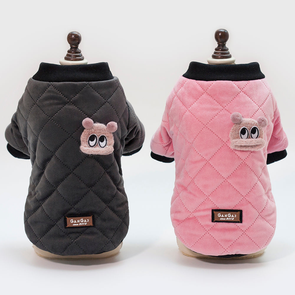 Karierte Winterjacke für kleine Hunde