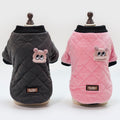 Karierte Winterjacke für kleine Hunde