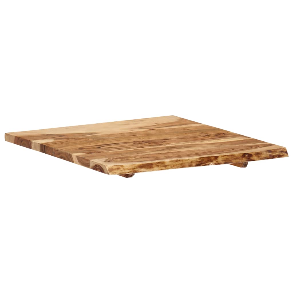 Akazienholz-Tischplatte 58x(50-60)x2.5 cm