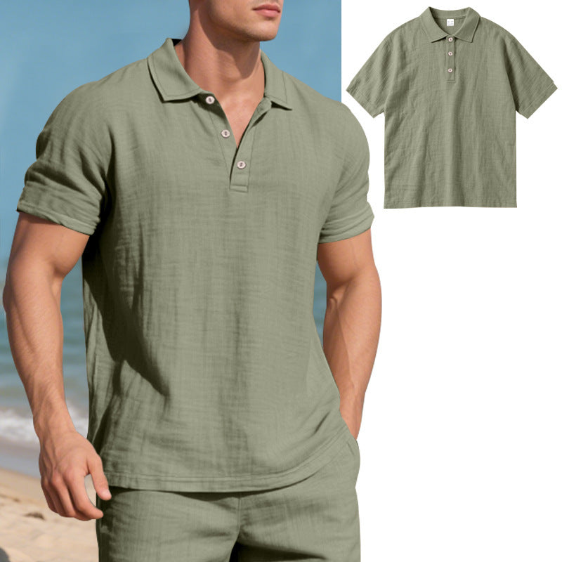 Atmungsaktives Leinen Polo-Shirt für Herren – Bild 6 | LuxeStyle
