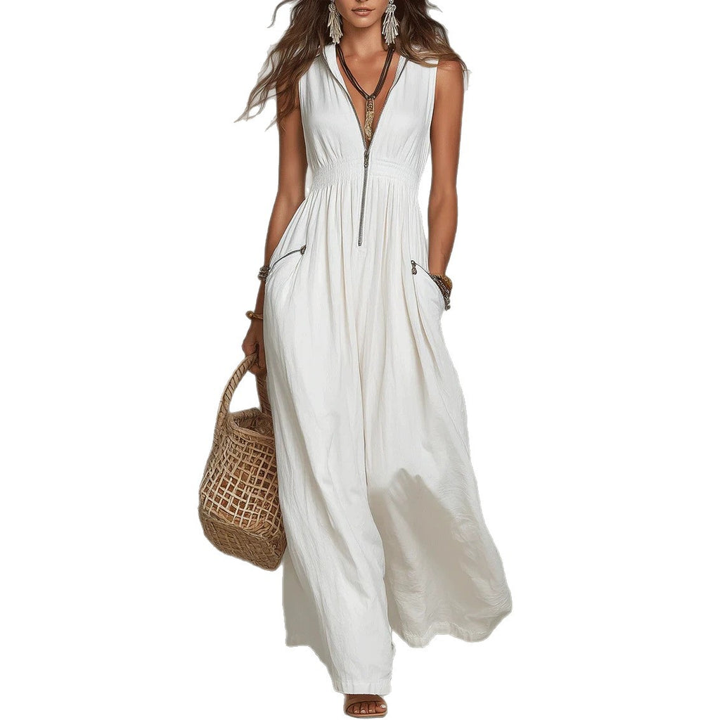 Boho-Maxikleid mit V-Ausschnitt – Bild 6 | LuxeStyle