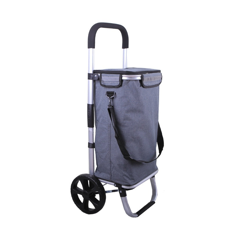Aluminiumkoffer – tragbarer, faltbarer Einkaufswagen – Bild 6 | LuxeStyle