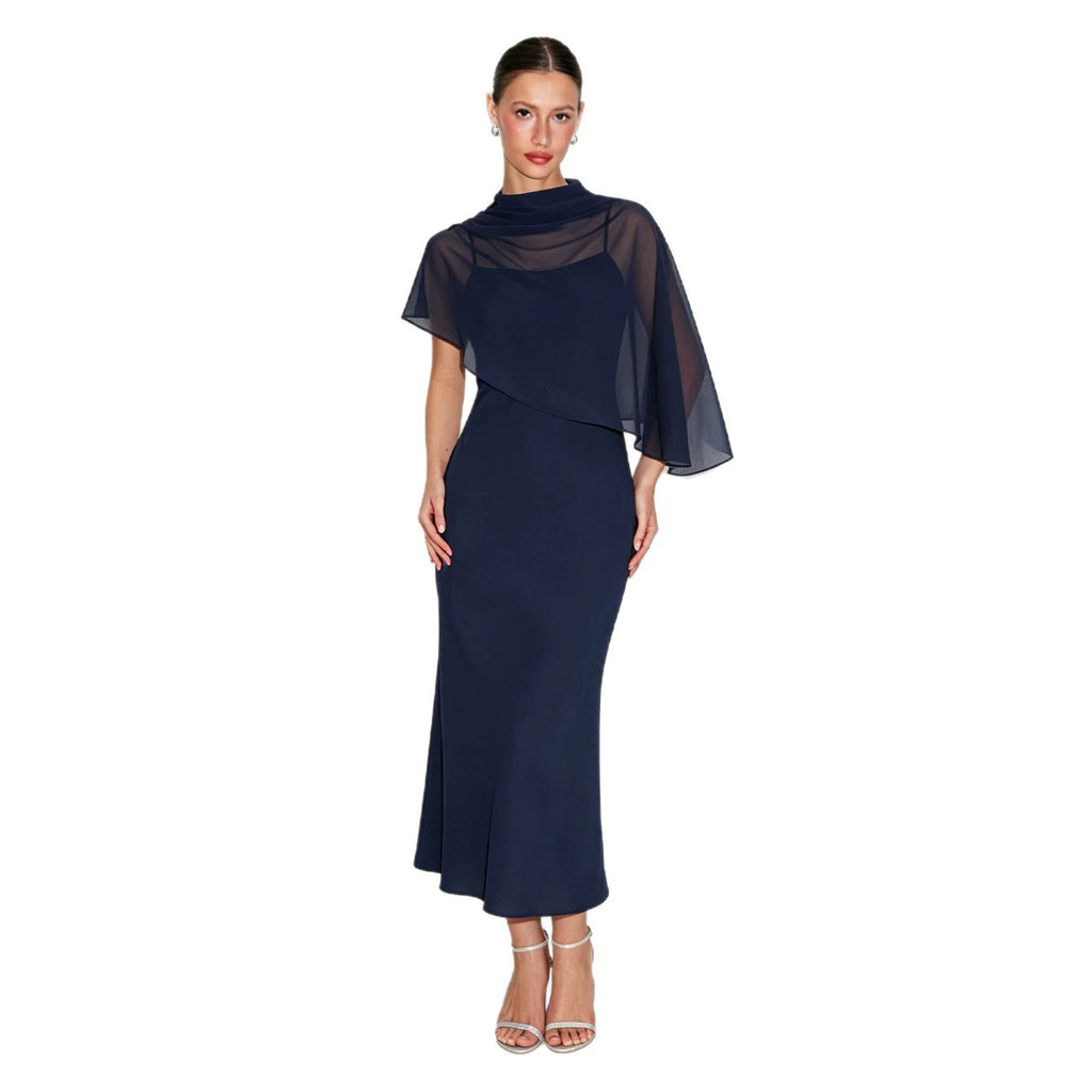 Leicht Luxus Schulterumhangkleid Damen