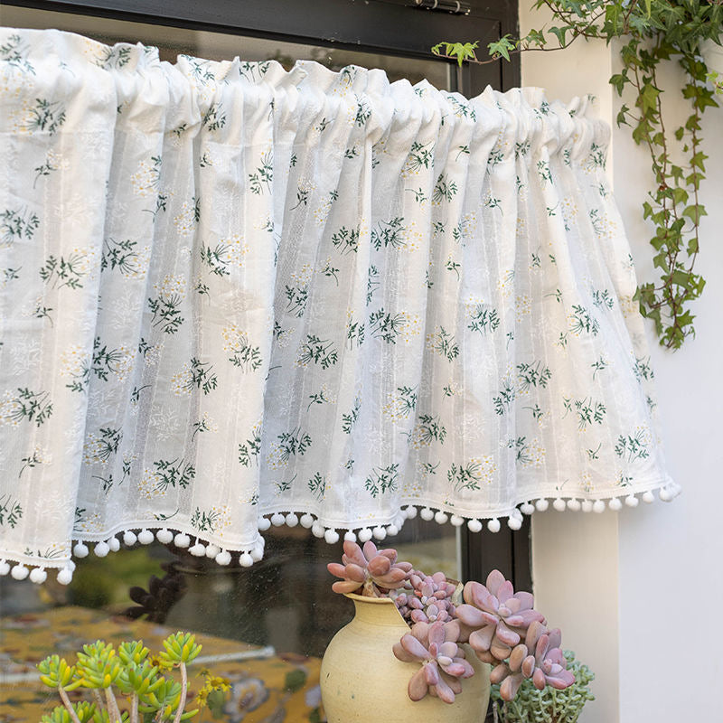 Vorhang mit Quasten und Blumenmuster – Bild 7 | LuxeStyle