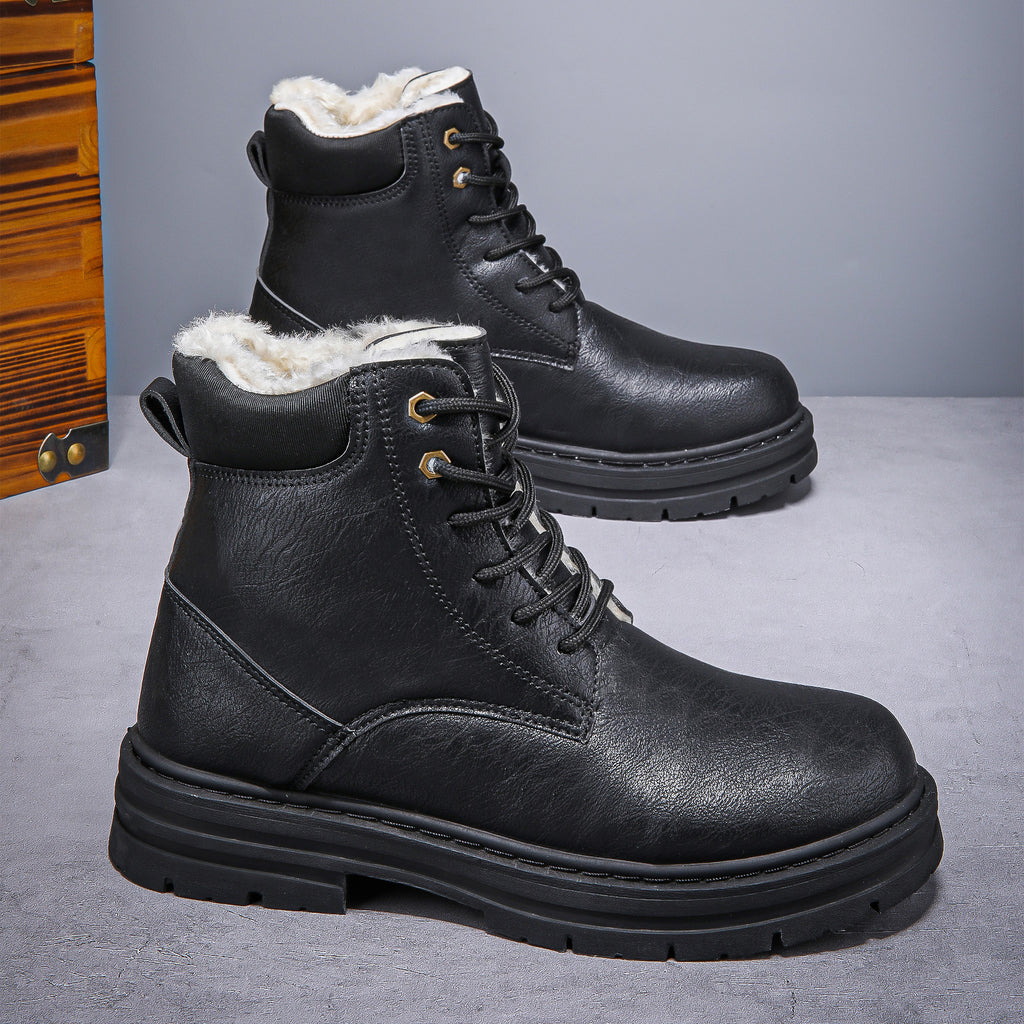 Herren Winter Western Boots mit dicker Sohle