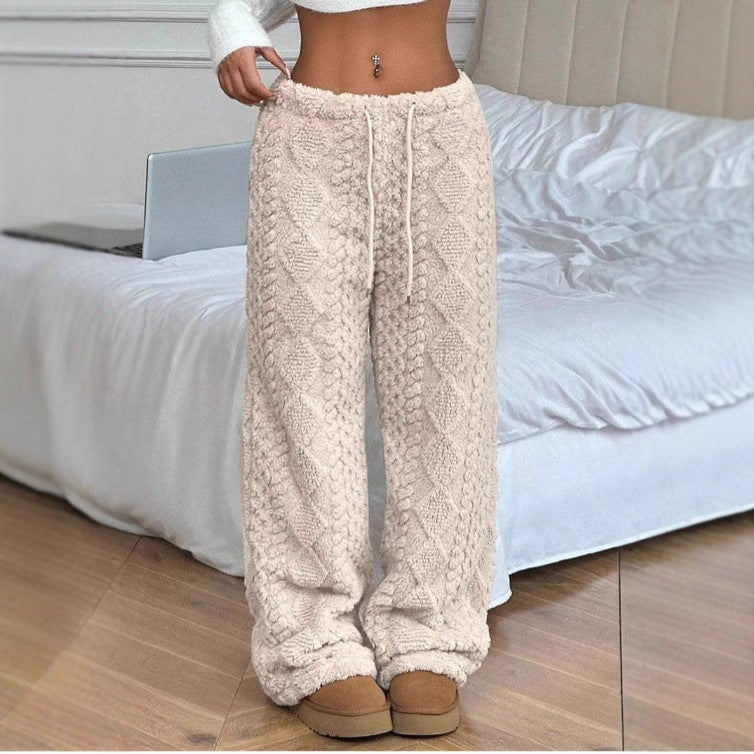 Warme Freizeithose mit Bindedetail