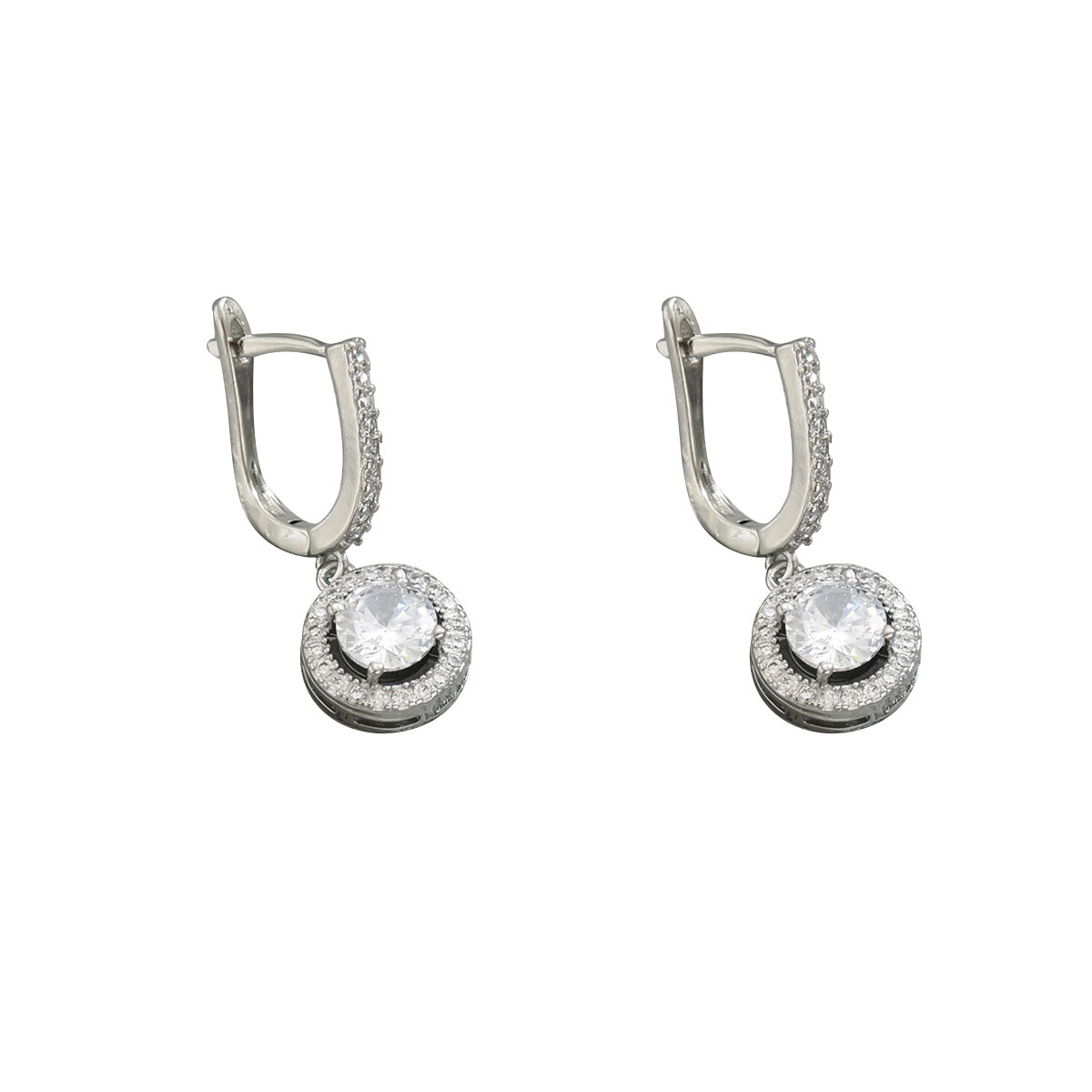 Koreanische Weiche Damen Ohrstecker, Waldstil mit Zirkonia – Täglicher