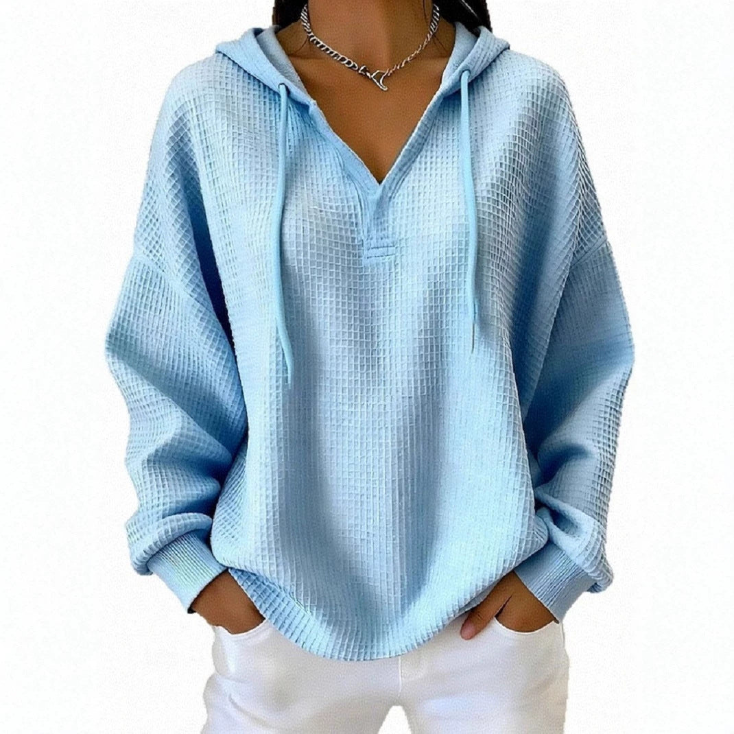 Farbige Hoodie mit Kordelzug