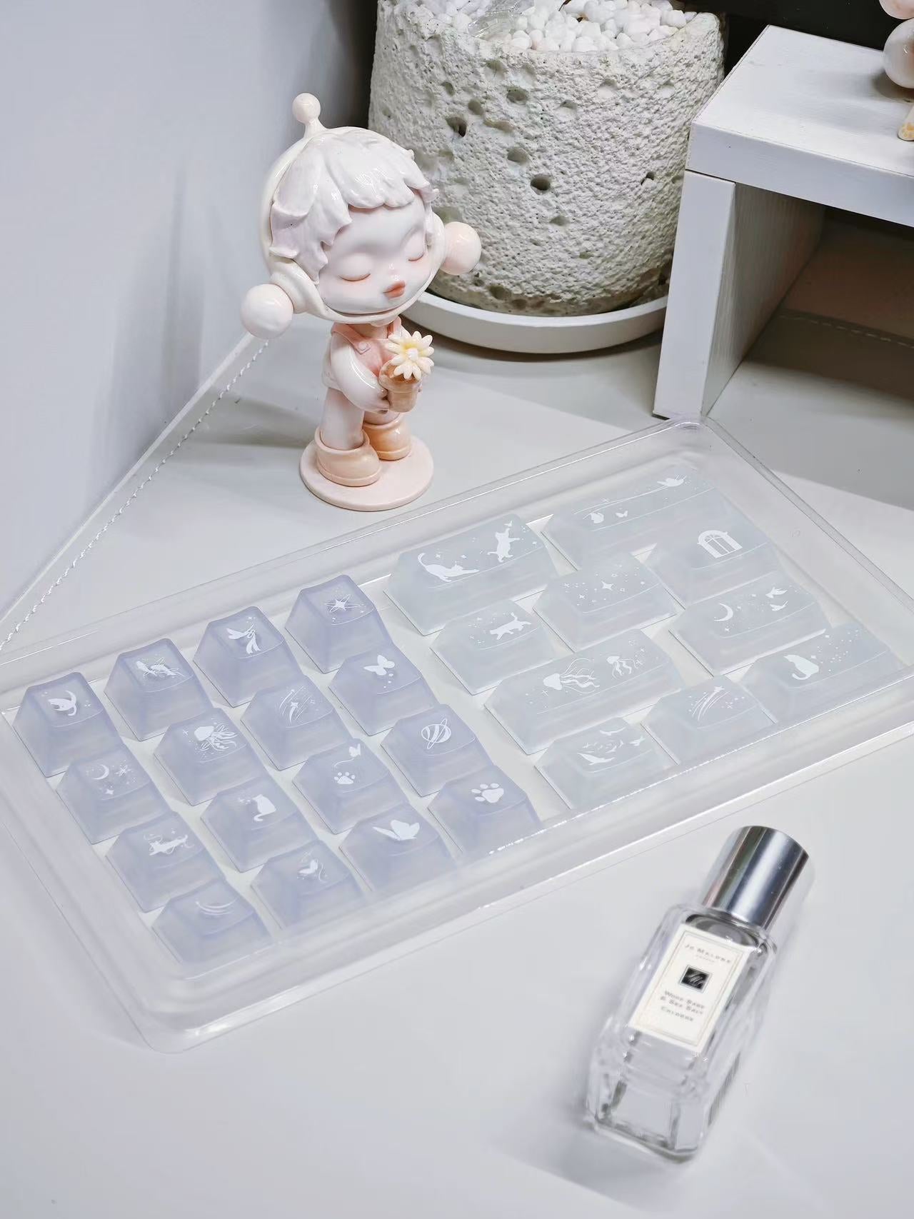 PC Fog-Transparent Tastenkappen – Ansicht 6
