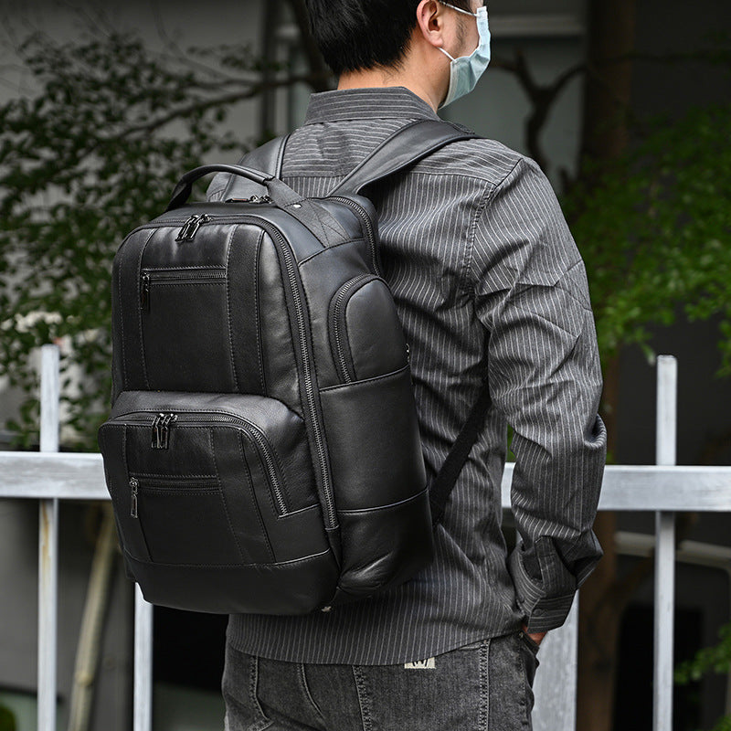 Crazy Horse Leder Multifunktionsrucksack – Bild 3 | LuxeStyle