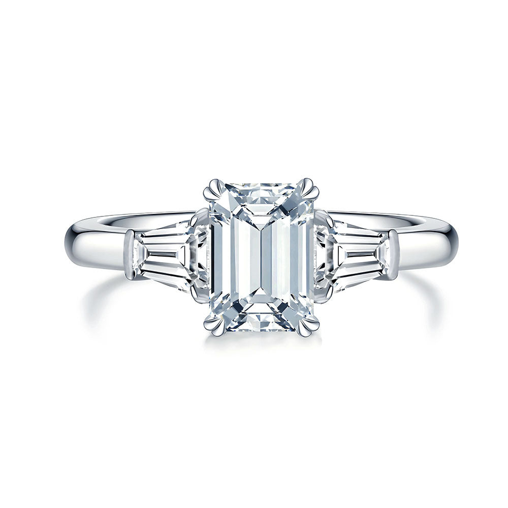 S925 Sterling Silber Aquamarin Würfel-Ring – Bild 9 | LuxeStyle