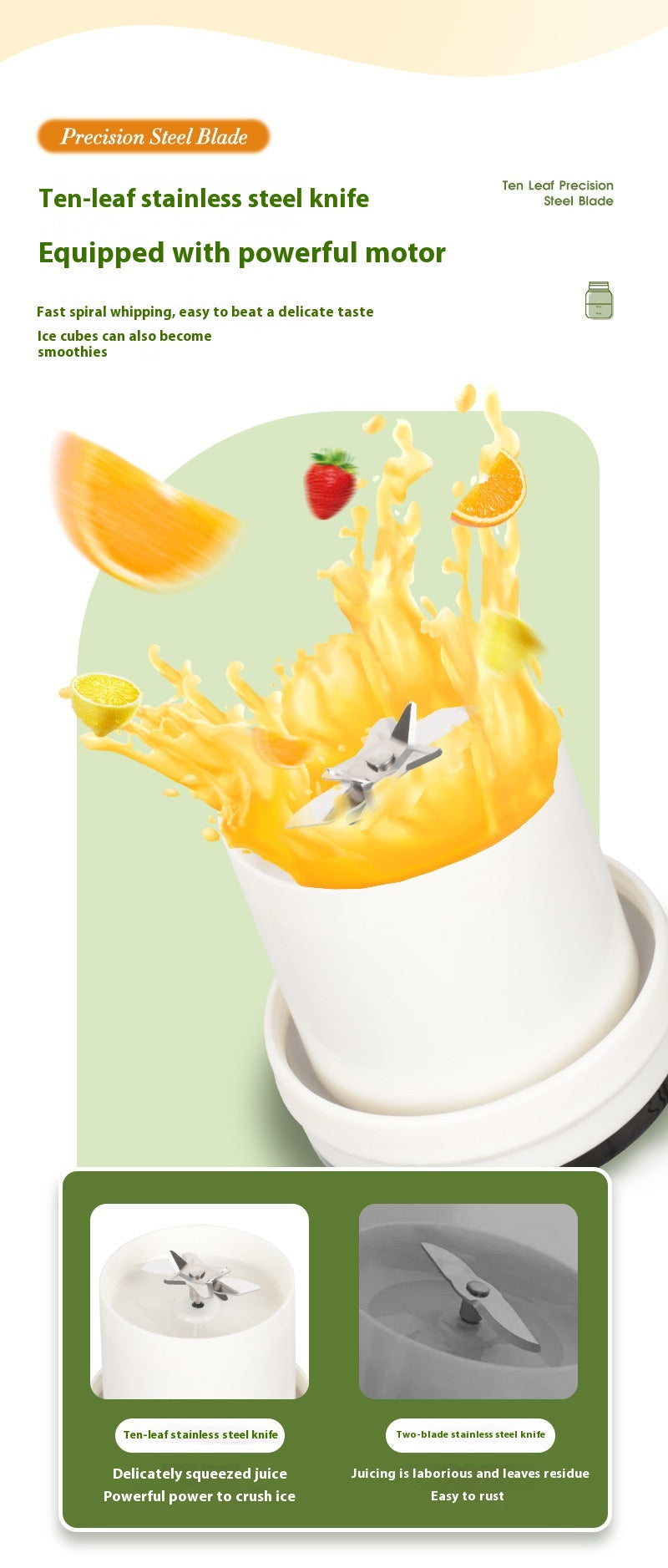 OSTMARS Mini-Entsafter für frische Säfte