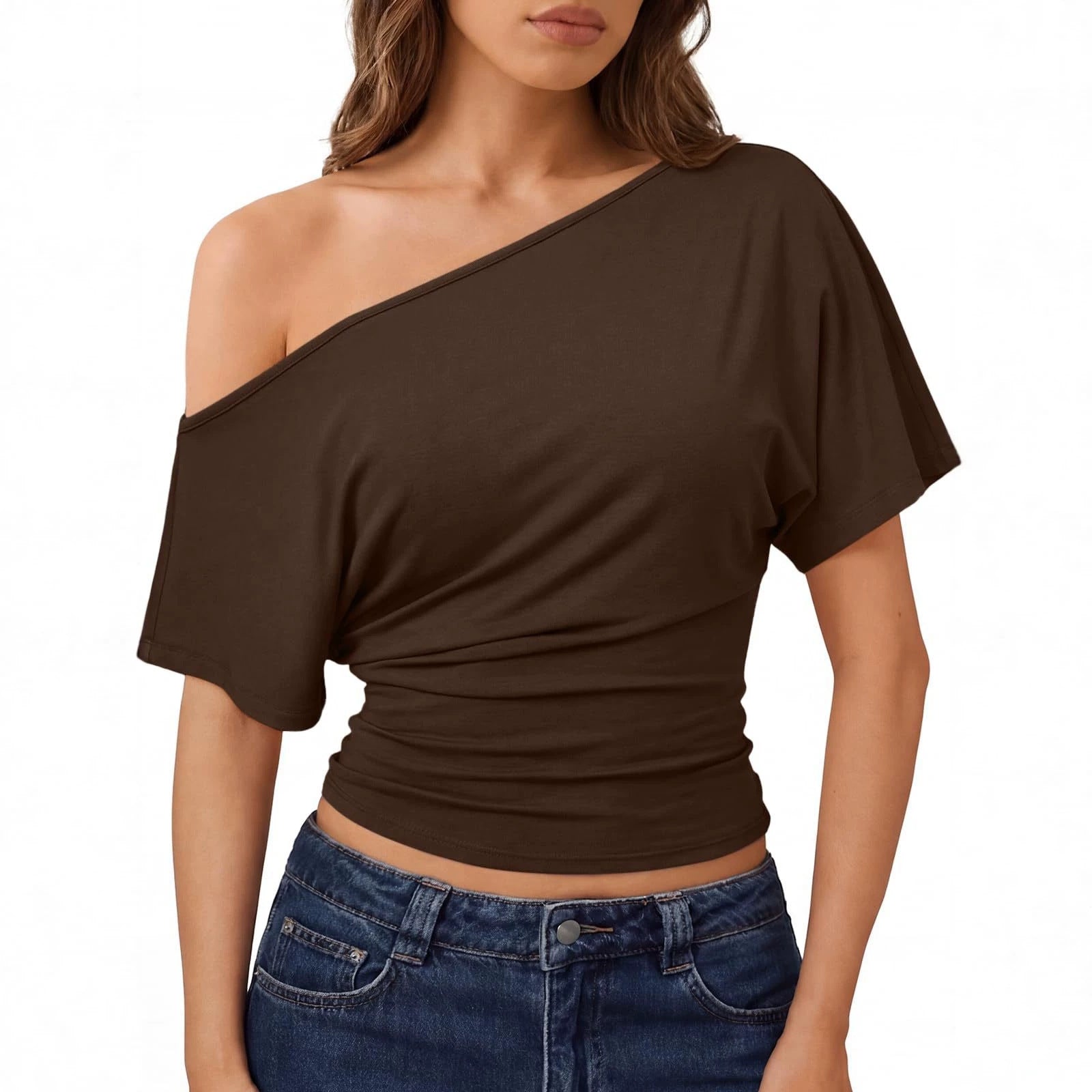 Off-Shoulder Kurzarmshirt