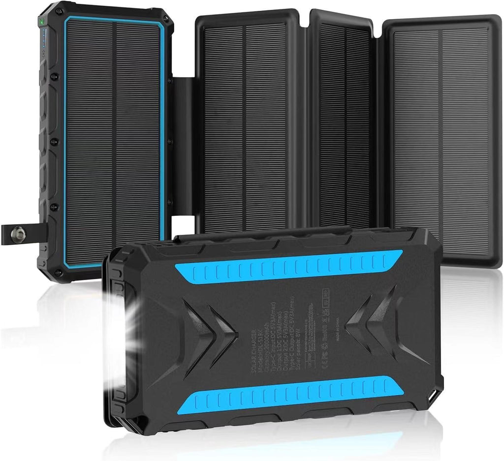 20’000mAh Solar Powerbank mit Wireless Charging