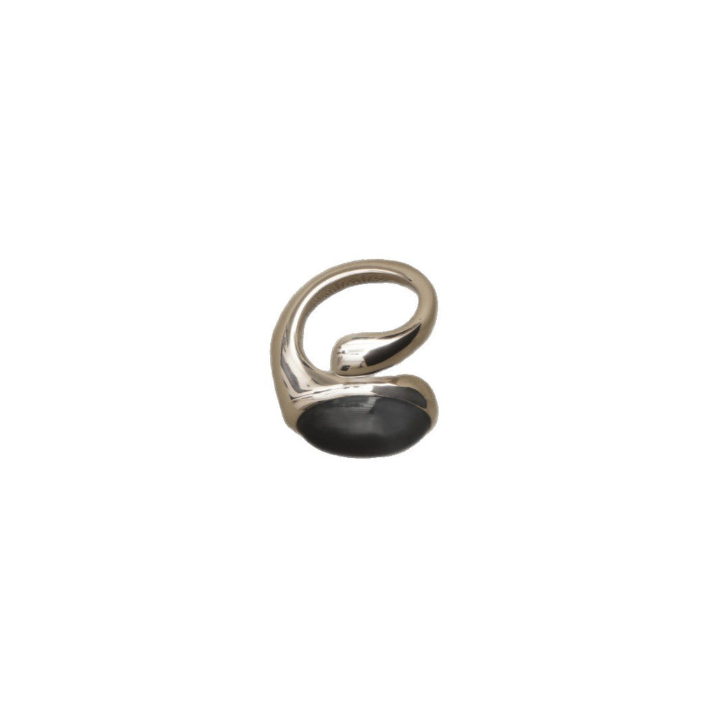 Eleganter Onyx-Ring, verstellbar | LuxeStyle