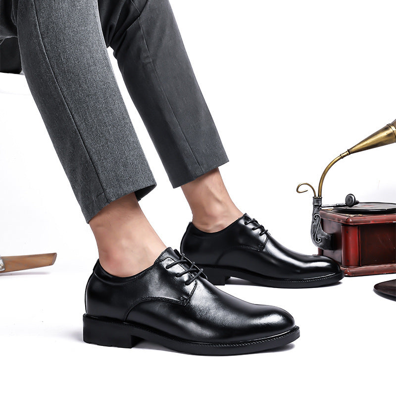 Herren Business-Lederschuhe mit Absatzerhöhung
