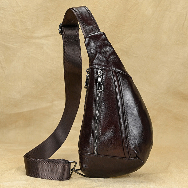Herren Schultertasche aus echtem Leder – Bild 5 | LuxeStyle