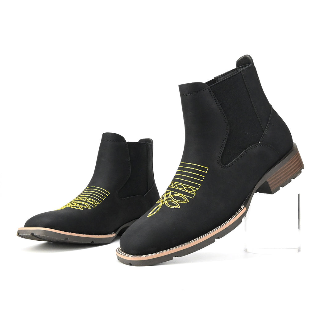 Chelsea Boots mit Stickerei