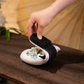 Butterfly Mule mit Perlen und Stickerei