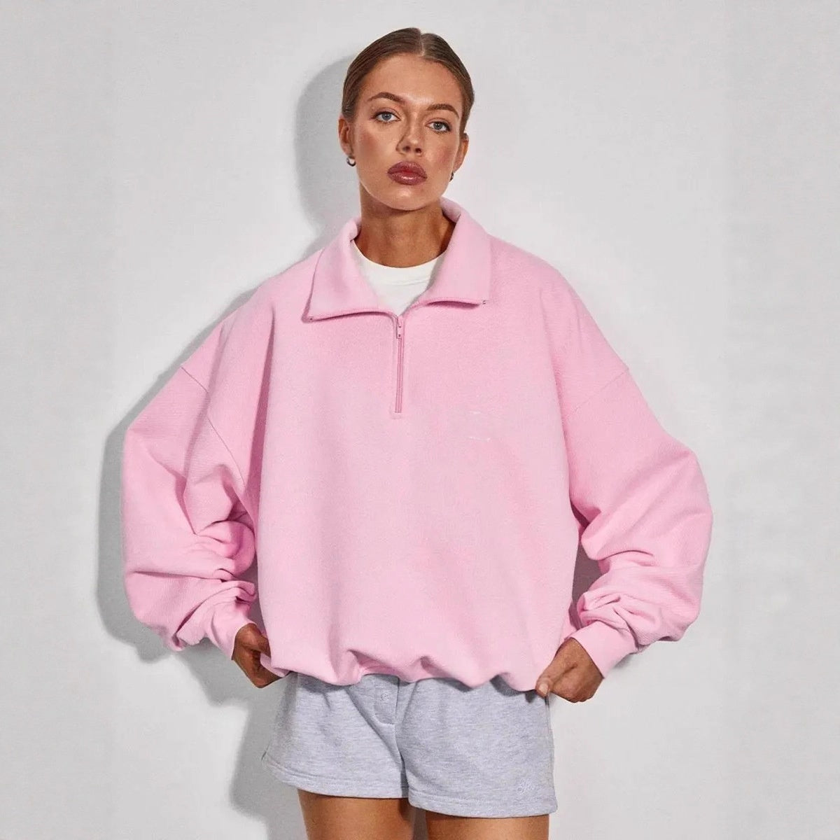 Western-Stil Hoodie mit Letter-Print