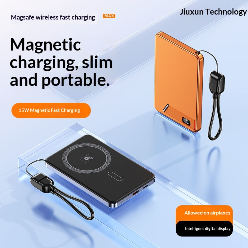 Magnetische Wireless Powerbank aus Aluminium