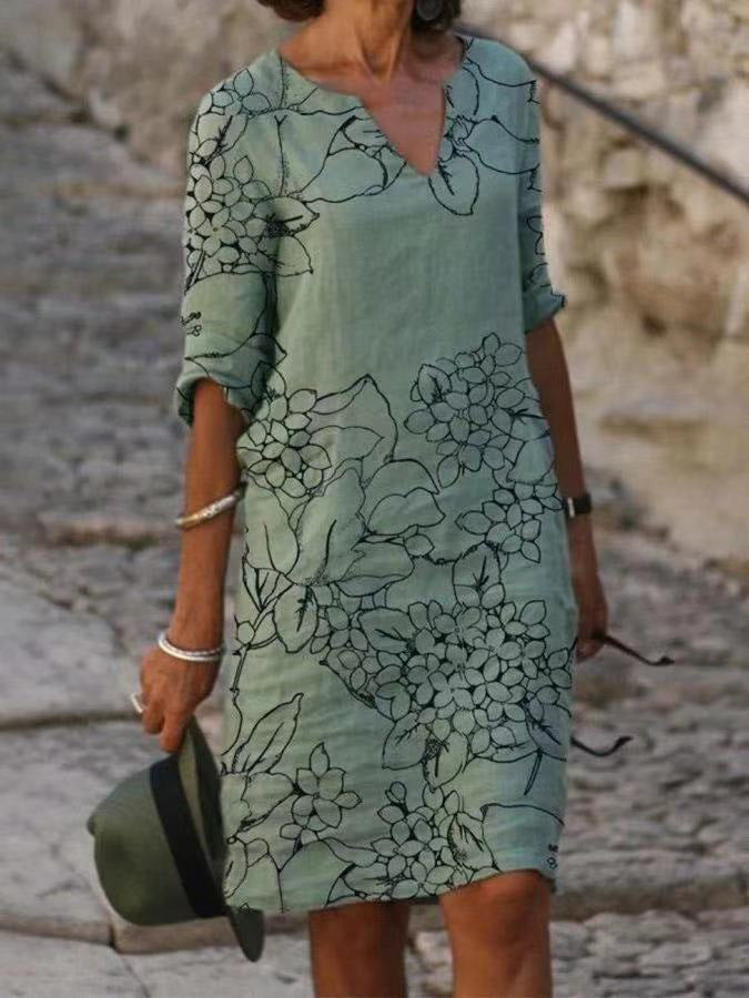 Damenmode-Lockerkleid Plus-Grösse